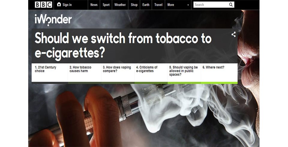 BBC: Αλήθειες για το ηλεκτρονικό τσιγάρο από το μεγαλύτερο ευρωπαϊκό κανάλι