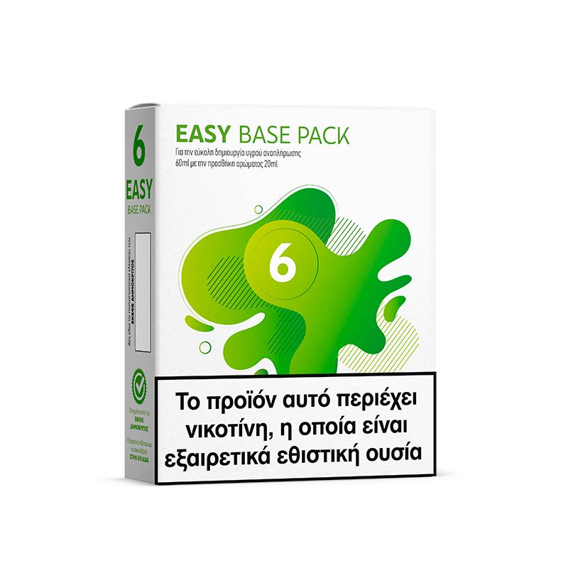 alter ego Easy Base Pack 6mg – Ατμιστική Βάση και Booster νικοτίνης 4x10ml