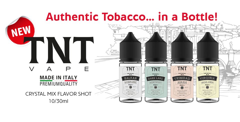 Η καπνική σειρά TNT flavor shots θα σας κάνει να ξεχάσετε τις κακές συνήθειες… για πάντα!