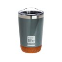 Eco Life Cork Bottom Coffee Thermos 370ml - Ανοικτό Γκρι
